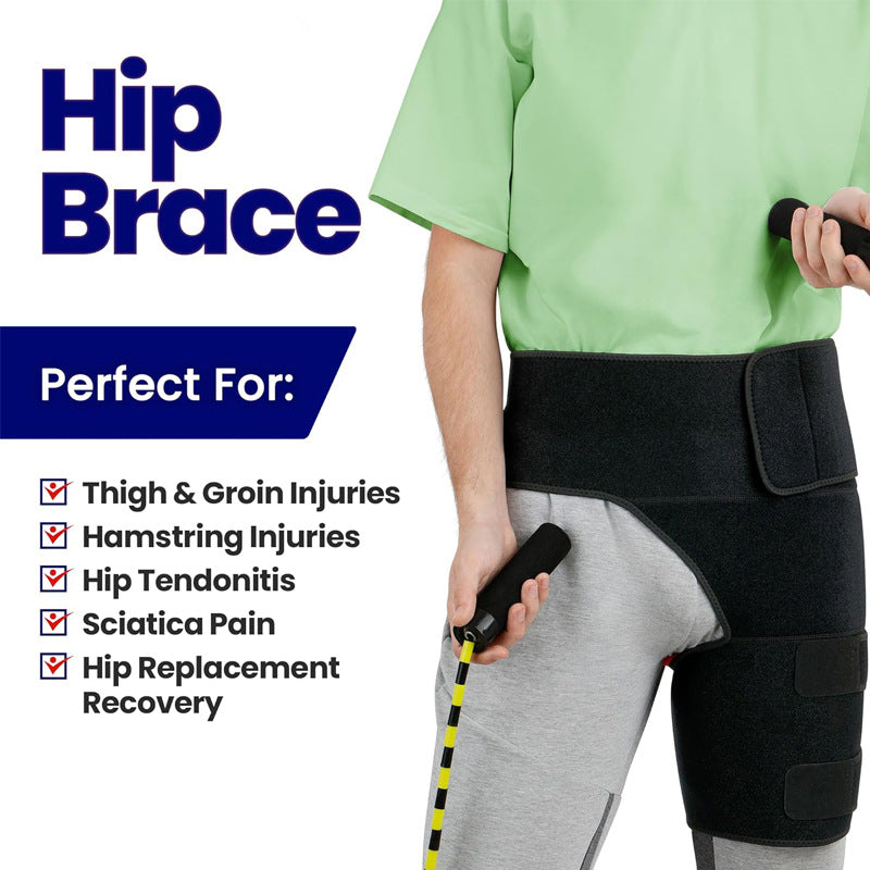 Cross-border sports thigh protection, muscle strain prevention, leg protection, fitness weightlifting, thigh protection, hip protection, sports waist protection, leg protection
