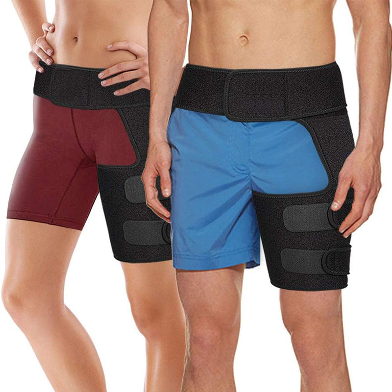Cross-border sports thigh protection, muscle strain prevention, leg protection, fitness weightlifting, thigh protection, hip protection, sports waist protection, leg protection