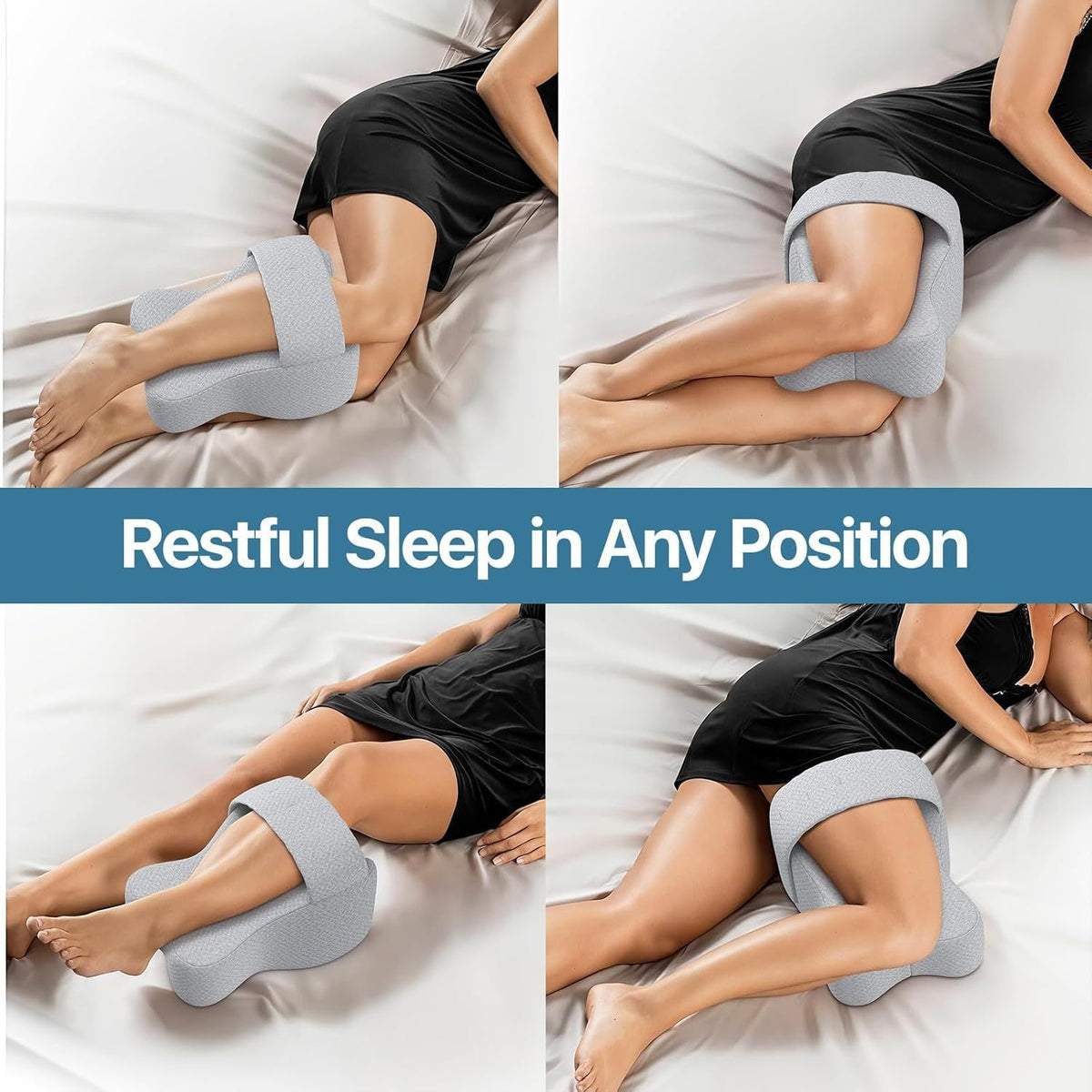 Cross-border memory foam leg pillow, slow rebound knee pillow, pregnant women's side leg pillow, leg pillow for sleeping with raised leg pads